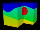 P-wave velocity sections